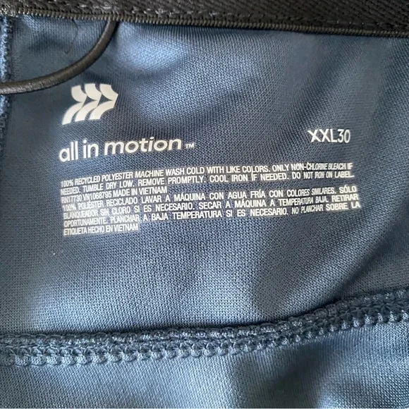 Men's Train Pants 30” Inseam - All in Motion Navy Size XXL - Picture 10 of 11
